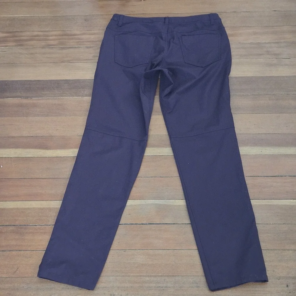 Lululemon Performance ABC Golf Pants Mens 32 Plum Stretch Straight Travel M5426S